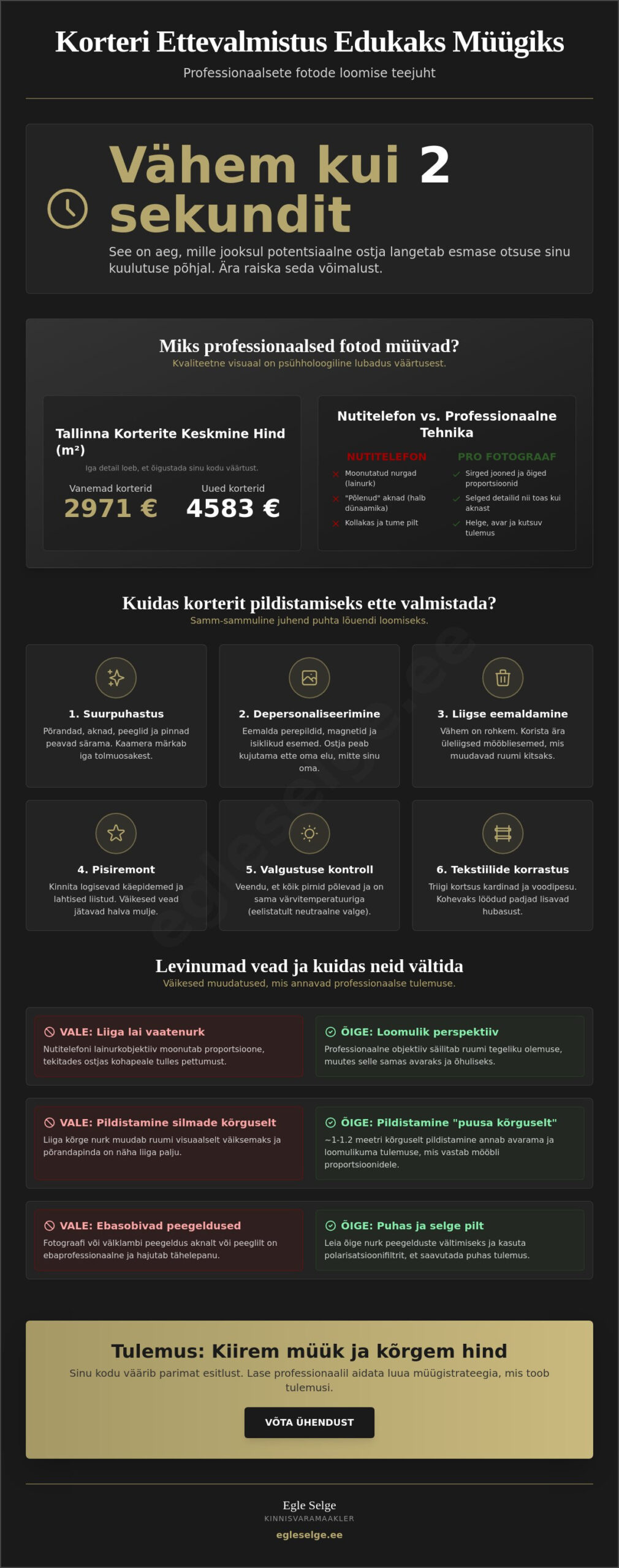 Korteri pildistamine müügiks: Kuidas luua fotosid, mis müüvad?